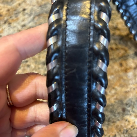 Justin men 34 leather cowboy felt - Picture 4 of 7